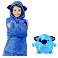 thumbnail image 1 of Huggler Pets Plush Soft Kids Hoodie Blanket Pullover, 1 of 2