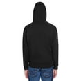thumbnail image 2 of Adult Rugged Wear Thermal-Lined Full-Zip Fleece Hooded Sweatshirt - BLACK/ HTHR GREY - 2XL, 2 of 3