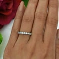 thumbnail image 4 of 2CT Round Cut Lab-Created Diamond Womens Wedding Band Ring 14k White Gold Plated, 4 of 4
