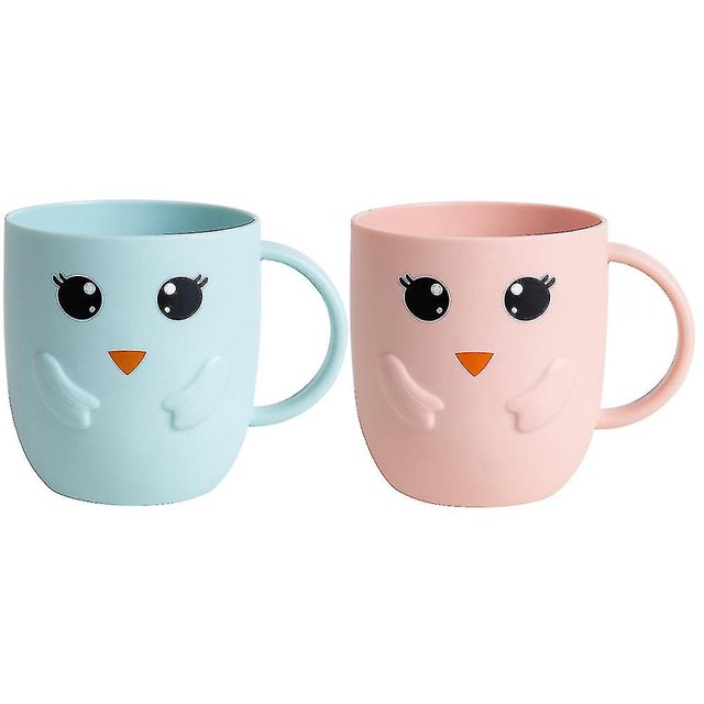 Wabjtam 2 Pcs Toothbrush Cups Tooth Brush Mugs Household Novel Creative Washing Cups Wash Cups Water Cups For Bathroom