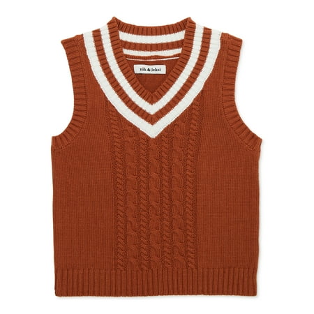 Nik and Leksi Girls Sweater Vest, Sizes 4-16