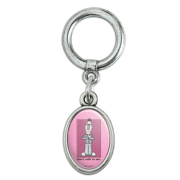 Sesame Street Bert Don't Talk to Me Shoe Sneaker Shoelace Oval Charm Jewelry