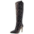 thumbnail image 2 of Vince Camuto Kashiana Mauve Multi Snake Fashion Stiletto Slouched Knee Boots (Mauve Multi Snake, 5), 2 of 5