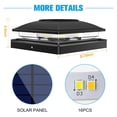 thumbnail image 4 of Luz solar para poste VOLISUN, 16 unidades, impermeable, blanco cálido, 4 of 6