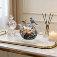 thumbnail image 4 of Xecvkr Acrylic Bird Teapot Figurine Colorful Birds Floral Tabletop Decor Living Room Bedroom Desk Stand Nature Inspired Art Home Ornament Home Gift, 4 of 6
