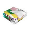 thumbnail image 5 of Cat Color Plaid Pattern Throw Blanket, Super Soft Anti-Pilling Flannel Bed Blankets, 60"x50", 5 of 8