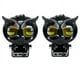 thumbnail image 1 of Luces antiniebla LED para motocicleta, 90 W, ámbar B y blanco, proyector auxiliar, luces LED, superbrillantes, impermeables, lámpara antiniebla para coche, motocicleta, bicicleta, SUV, tractor, estilo búho Rojo Verde, 1 of 5