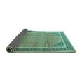 thumbnail image 2 of Ahgly Company Indoor Square Persian Turquoise Blue Traditional Area Rugs, 7' Square, 2 of 4