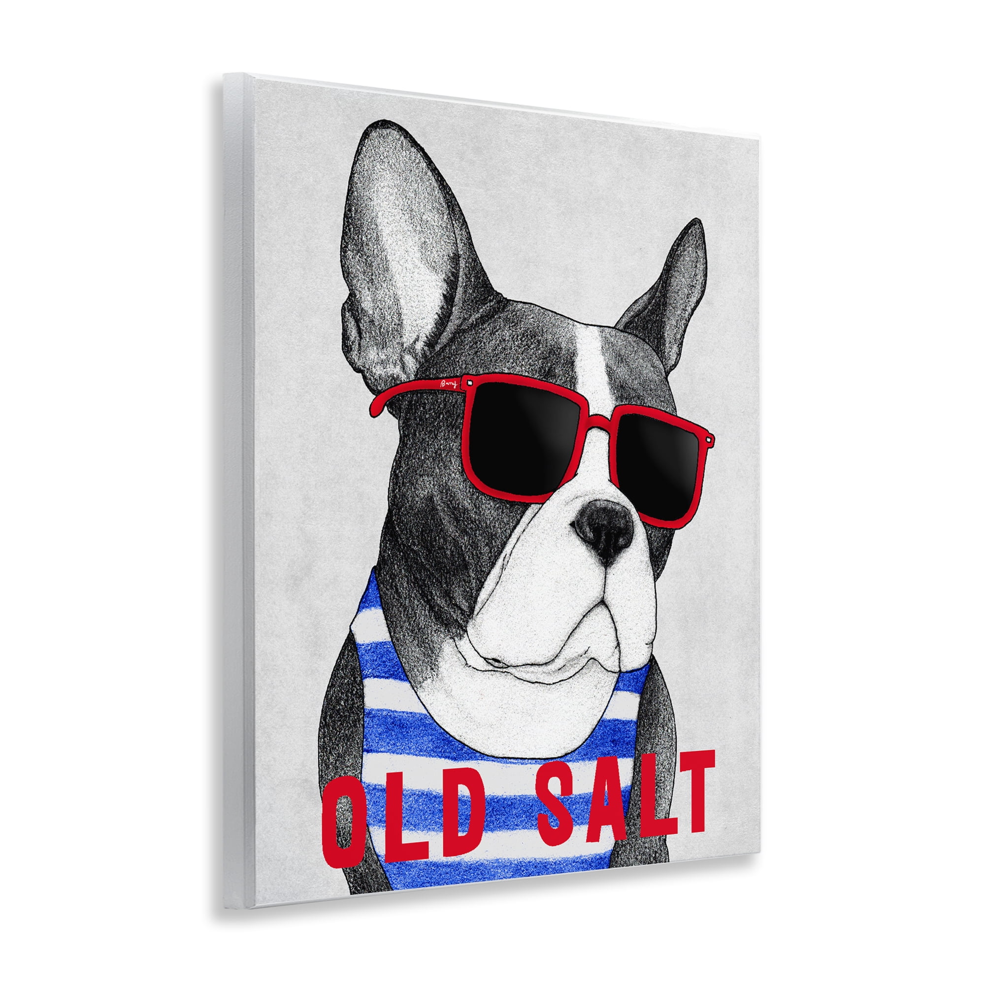 Stupell Industries Old Salt Summer Frenchie Wall Plaque Art, design by Barruff