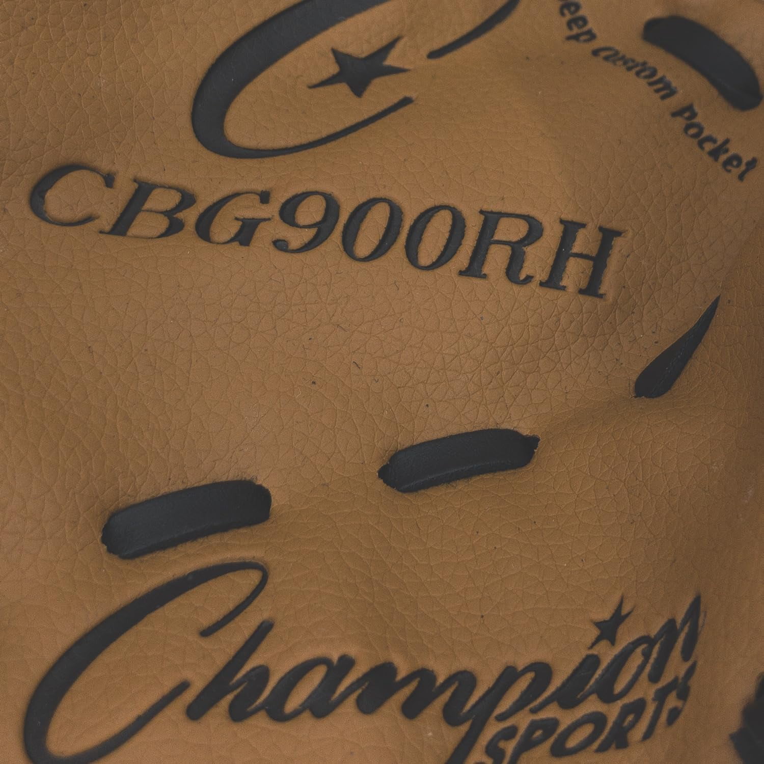 Champion Sports 12" Glove | Synthetic Leather Back and Front | Triple Bar Open Web and Conventional Back Design | Deep Set Pocket | Age: Adult Large-H.S. | Right-Handed Glove