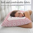thumbnail image 5 of Pink Valentine's Day Pillow Covers, Linen Long Throw Pillow Case, Love Heart Roses Romantic Floral Holiday Pillow Protector Decorative Cushion Cover for Living Room/Bedroom 12" x 20", 5 of 8