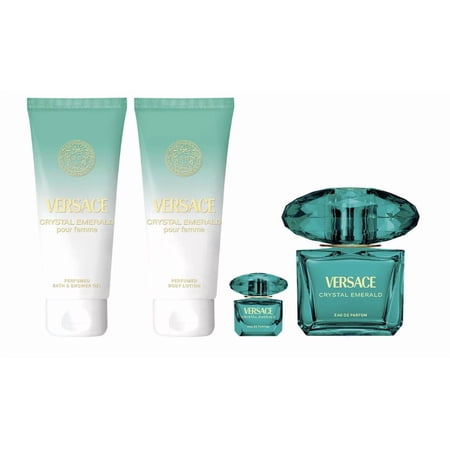 Versace Crystal Emerald Pour Femme EDP 4pc Gift Set