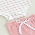 thumbnail image 6 of JUNWELL Newborn Baby Boys Girls 2PCS Clothes Sets Ribbed Long Sleeve Bodysuits Romper+Pants Toddler Outfits, 6 of 7