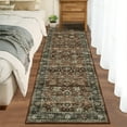 thumbnail image 2 of HOMERRY 2' x 6' Runner for Hallway Boho Vintage Floral Washable Indoor Carpet, Red, 2 of 5