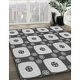thumbnail image 3 of Ahgly Company Machine Washable Indoor Round Transitional Grey Gray Area Rugs, 7' Round, 3 of 7