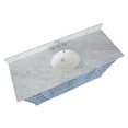 thumbnail image 3 of Harper 60" Single Bathroom Vanity with Powder Blue Cabinet and Carrara Marble Top, 3 of 6