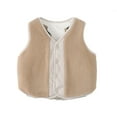 thumbnail image 2 of Godderr Baby Toddler Autumn Cotton Vest for Girls Boys Infant Warm Fleece Vest Outwear 9M-5Y Winter Sleeveless Jacket, 2 of 8