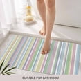 thumbnail image 3 of Colorful Striped Door Mat&nbsp;Indoor Outdoor Entrance, Non Slip Rug for Kitchen Bathroom Entryway Rug, Farmhouse Rainbow Color Stripes Washable Doormat Floor Mat for Office Home Decor 20x31.5 Inch, 3 of 8