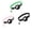 Black&Pink&Green, variant on EVER BETTER Reflective Cat Collar with AirTag Holder & Bell, Lightweight Nylon Breakaway Safety Collar for Cats, Striped Design for Night Visibility