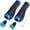 (Aluminum Lock Plug+grips) Light blue 1 Pair, variant on TOPCABIN Ergonomic Bike Grips - Widen Holding Rubber Grips with Aluminum LockGrips for Mountain & Road Bikes