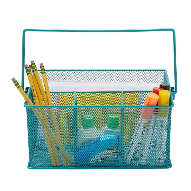 Mind Reader Mesh Storage Basket Organizer, Utensil Holder, Desk