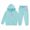 Sky Blue, variant on Gunia Kids Girls Graphic Sweatsuits Fleece 2 Piece Athletic Outfits Set Oversized Hoodie And Jogger Set Tween Fall Winter Clothes,Size 2-13 Years
