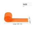 thumbnail image 2 of Uxcell Crepe Paper Streamer 32ft Long 1.37 Inch Wide, Orange 6 Pack, 2 of 5