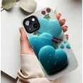thumbnail image 5 of Blue Heart Rose Sparkling Glitter iPhone Case Valentine’s Day Couples Gift Compatible with iPhone 11/12/13/14/15/16 (Pro Max/Plus), 5 of 9