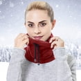 thumbnail image 1 of Jusqu'à 10$ Chapeaux Bombardier Rouges Femmes&Hommes Hiver Tricot Décontracté Chapeaux Chauds Foulard Chapeau en Laine Tricoté Double Usage Protection des Oreilles Chapeau Coupe-Vent, 1 of 5