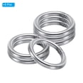 thumbnail image 3 of Uxcell 44mm Metal O Rings, 6 Pack 304 Stainless Steel Round Rings for Hardware Bags, 3 of 6