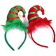 thumbnail image 1 of Diademas navideñas de 2 piezas, diadema de sombrero de elfo multicolor con diseños de sombrero 3D para fiestas navideñas y festivas Xemadio WRJM-428, 1 of 6