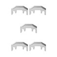 thumbnail image 3 of heritaly Violin Mute Portable Metal Practice Fiddle Part Accessory For 1/2 3/4 4/4 Violin, Golden silver 5Set, 3 of 6