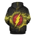 thumbnail image 3 of Unisex The Flash Hoodies 3D Printed Pullover Hooded Sweatshirt with Pocket for Mens Womens, 3 of 8
