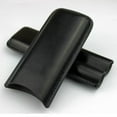 thumbnail image 4 of Black Leather Cigar Holder Case Carrying 2 Tubes for Small And Medium 50 Ring Cigars Smoking Accessories Travel Humidor (Black Cigar Case), 4 of 7