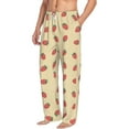 thumbnail image 6 of Salouo Strawberries Print Pajama Pants for Men, Lounge Pants Elastic Waistband Casual Men's sleepwear Loungewear Sleep Pajama Pant -Medium, 6 of 7