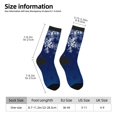 thumbnail image 2 of Vsdgher Christmas Blue Crew Socks for Men & Women, Breathable Casual Athletic Ankle Socks, 2 of 6