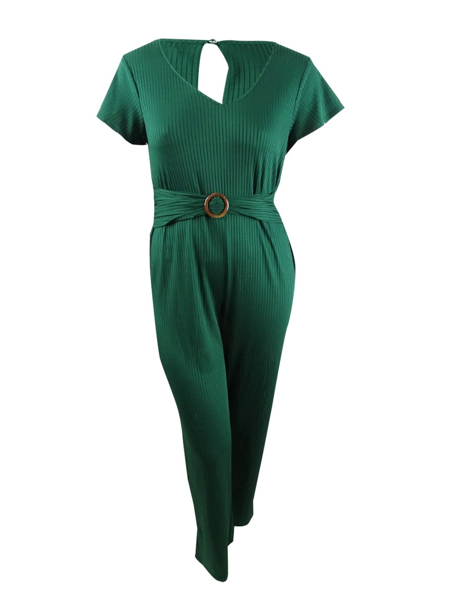 Ny collection petite belted jumpsuit Clearance