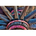 thumbnail image 2 of Mahan, Kathy 32x23 White Modern Wood Framed Museum Art Print Titled - Wagon Wheel II, 2 of 4