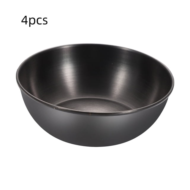4pcs Stainless Steel Snack Dipping Bowls, Multi-purpose Condiment & Soy Dipping Bowls, Colorful Kitchen Tableware for Sushi, Snacks, Dining, Home Kitchen Decor & Serving Tools