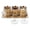 Gold, variant on Wanchiy 4-Piece Glass Canister Set with Crushed Diamond Tray – Gold, Airtight Lids for Coffee, Tea & Sugar