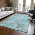 thumbnail image 6 of Dalyn Rugs Machine Washable Indoor/Outdoor Chantille Teal 8' x 10' Rug, 6 of 9
