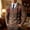 A_ Khaki, variant on Mens Plaid V Neck Knit Vest Men Mid Button Down Outer Coat, Two Side Pockets Relaxed Fit for Business Casual Office Outings Wine L