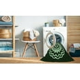 thumbnail image 2 of Ahgly Company Tapis d'Intérieur Rond Lavable en Machine Transitionnel Noir Nuit, 8 Pieds Rond, 2 of 7