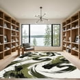thumbnail image 2 of ODIKA 8'x10' Machine Washable Non-Slip Area Rug, Abstract Dark Green High Traffic Rug, Green, 1284494, 2 of 7
