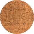 thumbnail image 1 of Ahgly Company Indoor Round Oriental Orange Industrial Area Rugs, 8' Round, 1 of 4