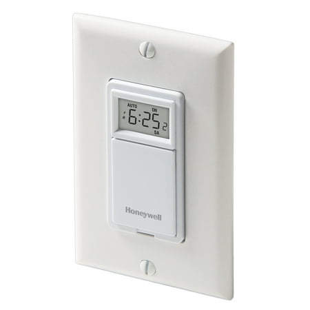 Honeywell 7-Day Programmable Light Switch Timer, White (Best Light Switch Timer)