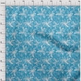 thumbnail image 3 of oneOone Cotton Cambric Light Blue Fabric Florals Diy Clothing Quilting Fabric Print Fabric By Yard 42 Inch Wide-HMM, 3 of 4