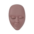 thumbnail image 2 of FITYLE Lash Mannequin Head Makeup Practice Face Model Soft Removable Eyelids Silicone for Beginners Makeup Home Use Massage Practice skin color, 2 of 10