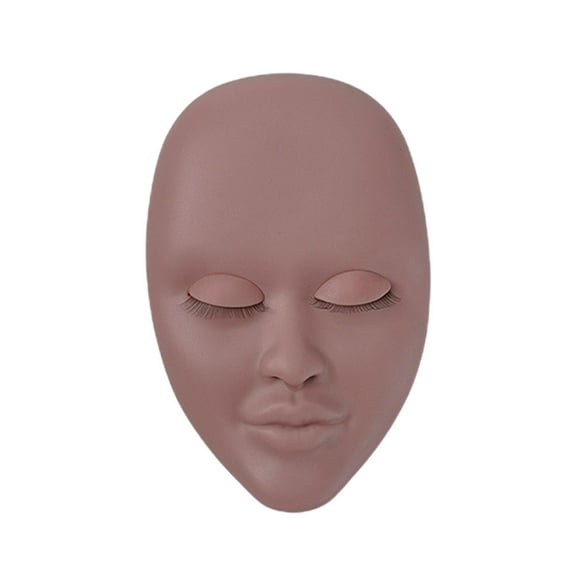 Gazechimp Lash Mannequin Head Silicone Multifunctional Lifelike Soft Professional Practice skin color