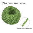 thumbnail image 2 of Uxcell 82ft Jute Twine 0.04inch 3 Ply Natural String for DIY Crafts Fruit Green 5Pack, 2 of 7